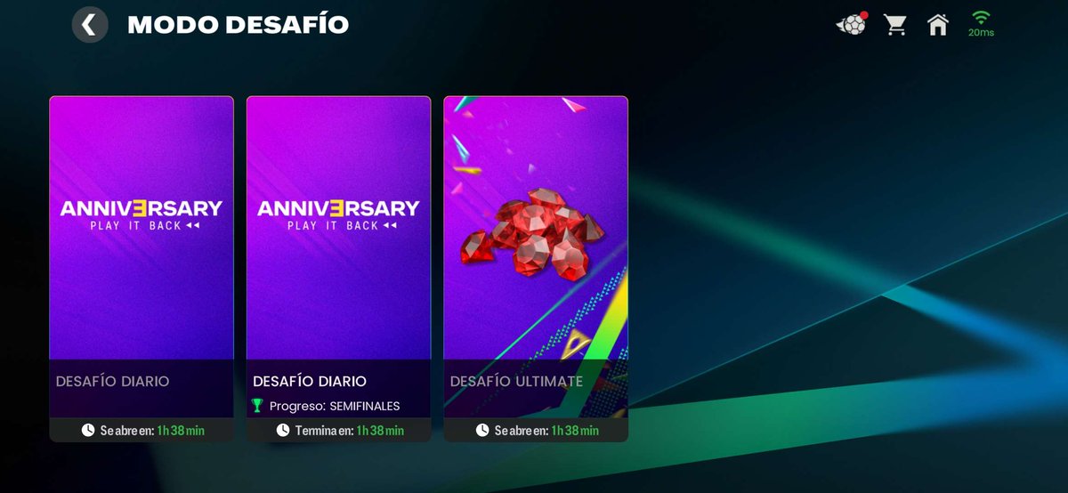 Antinedved's tweet photo. Hoy al reinicio vuelve el Desafio ULTIMATE de 5k de gemas!

@_thetonyg_ @tutiofifa @Mr_Believer1810 @newcomerFM @enzo_tamaboshi @FirstHalfYT @HDWolvie @2EMESYT @legas1710 @XiRoOn_7
#FCM #FCMobile https://t.co/HqEZsKbYLA