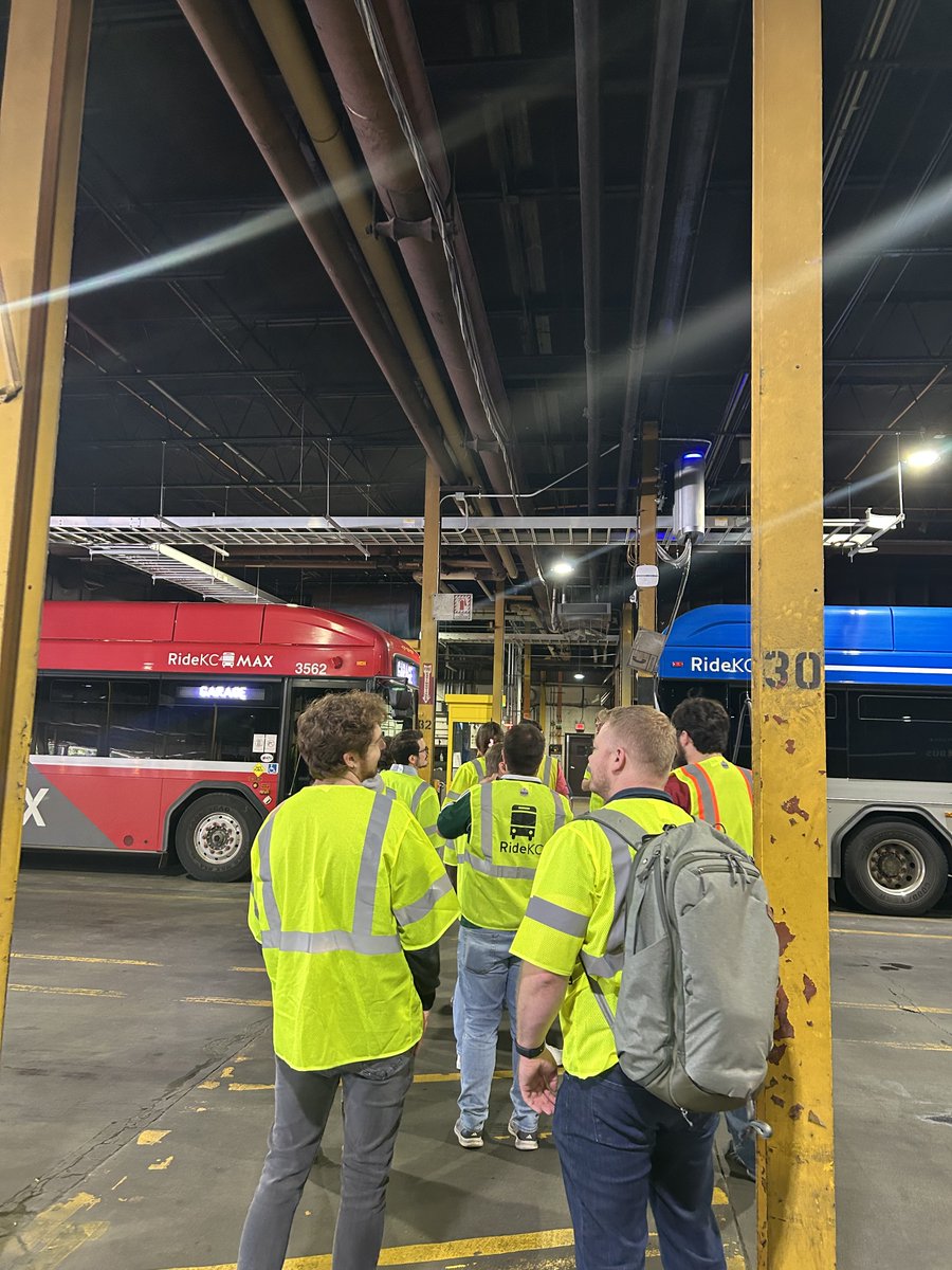 RideKCTransit's tweet photo. There’s seeing transit from the outside… and then there’s seeing what keeps it moving. 👀🚌

We loved giving our friends from YPT a behind-the-scenes look at KCATA and spending time with some of the future leaders of transit.

Thanks for hanging out with us! #YPT #RideKC https://t.co/LH79trxP31
