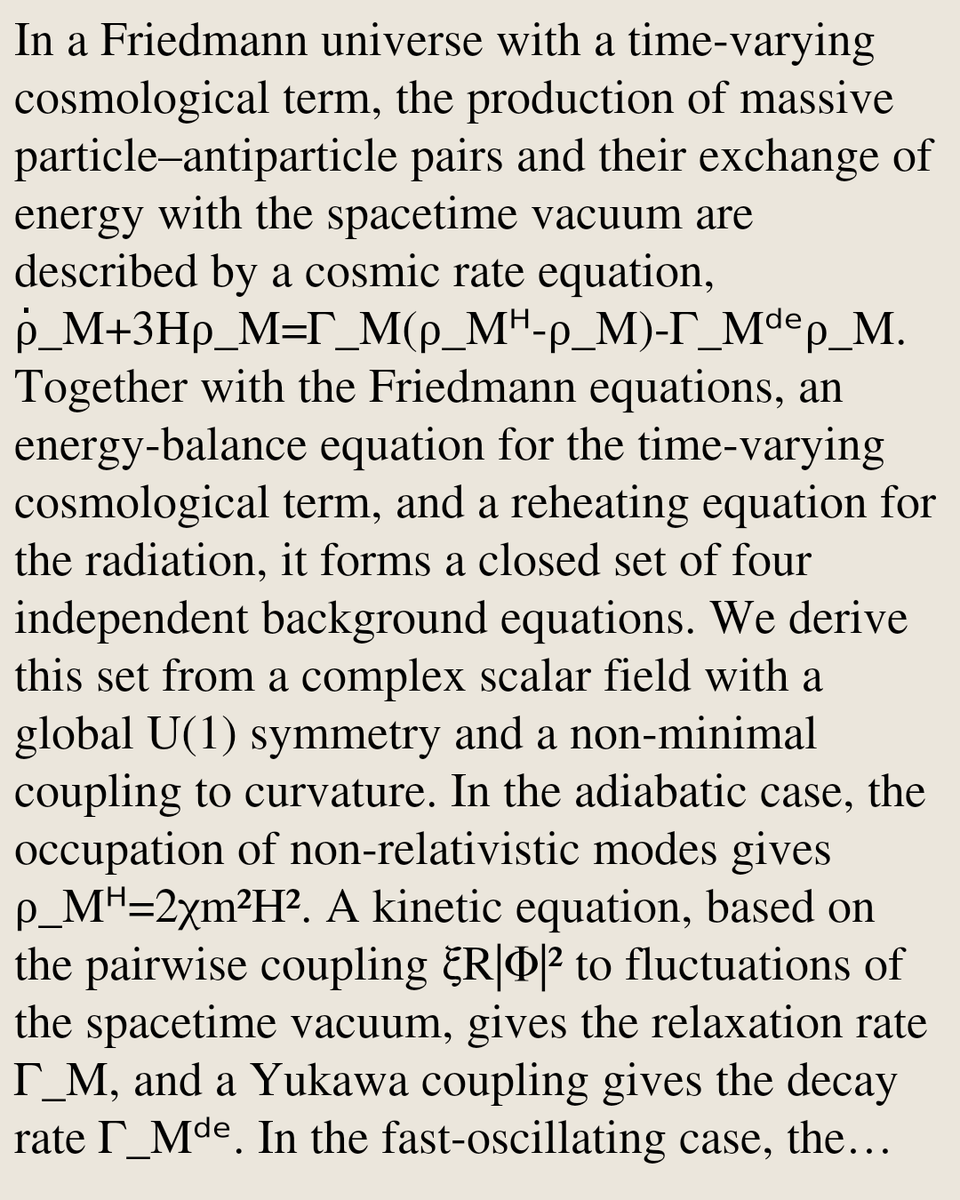 RelativityPaper's tweet photo. Cosmic rate equation and massive particle–antiparticle pair production

She-Sheng Xue
https://t.co/CTOnfHBWUW [𝚐𝚛-𝚚𝚌] https://t.co/VppFZ7kJjk