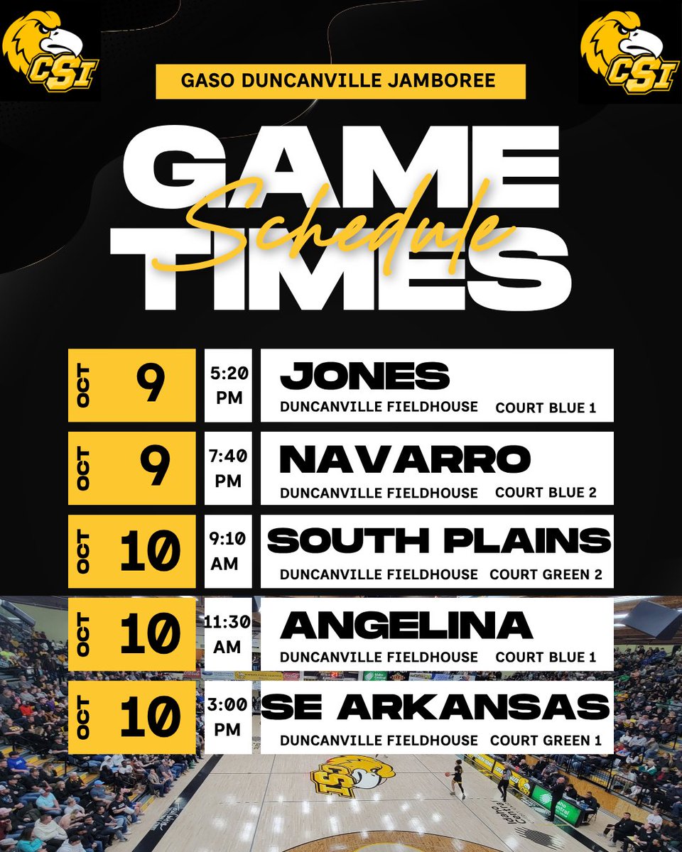 CSI_MBB's tweet photo. Duncanville Jamboree schedule is locked and loaded! 

Games will be streamed on BallerTV! https://t.co/KYTfnYd8t6