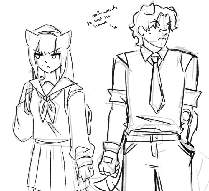 deadlockette's tweet photo. okay messy doodle cuz i have a headache but like i have a better idea for them later #cashe https://t.co/55j1uQ6QiQ