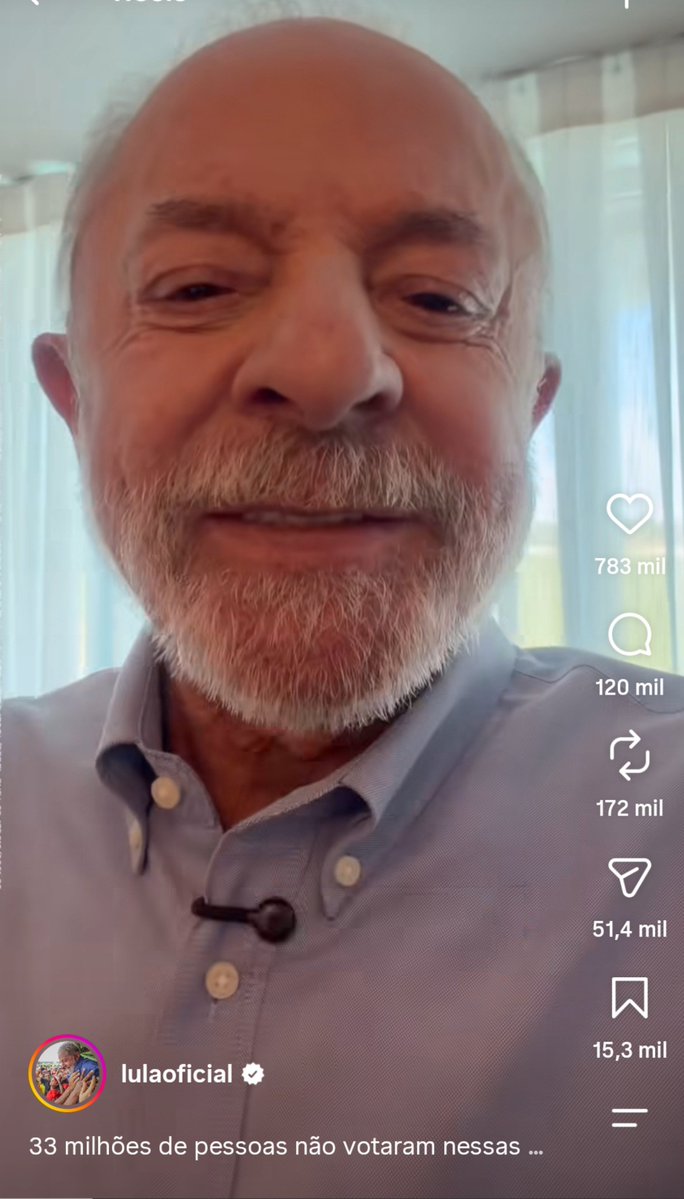 reporterenato's tweet photo. A Meta poderia explicar como esse vídeo do Lula com 783 mil curtidas tem 679 mil visualizações. No período eleitoral, as plataformas digitais precisam explicar muito bem seus fenômenos do algoritmo. https://t.co/bZh9TPWPEf