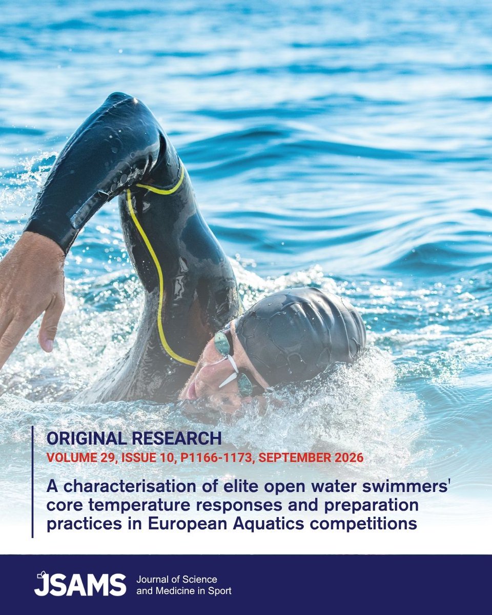 _JSAMS's tweet photo. How do elite open water swimmers respond to competing in different water temperatures?
Read the study: https://t.co/4k0OLk1P1C
#JSAMS #Exercise #Research #SportScience #Fitness #SportPerformance #ScientificJournal #ExcerciseScience #Thermoregulation #Swimming #OpenWaterSwimming https://t.co/HZfmIZxR8w