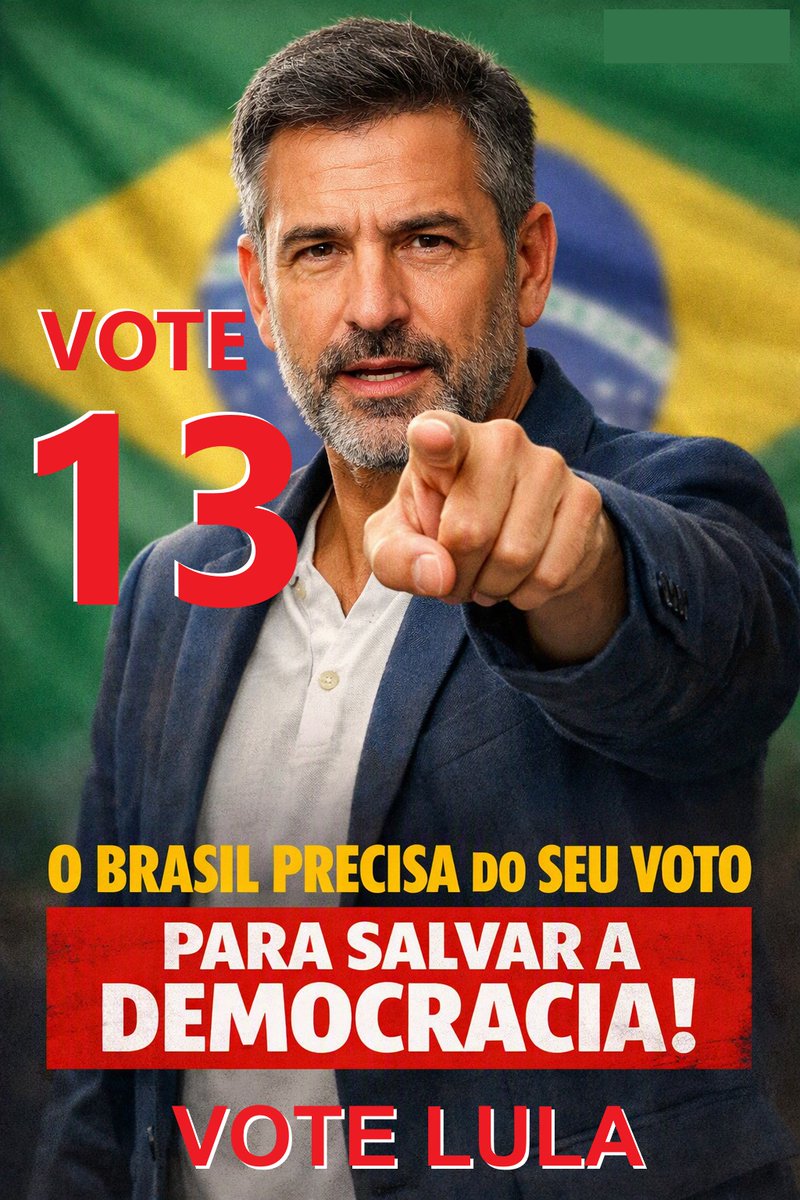 aeltec's tweet photo. Vote 13. Vote Lula https://t.co/djP7K5F8yz