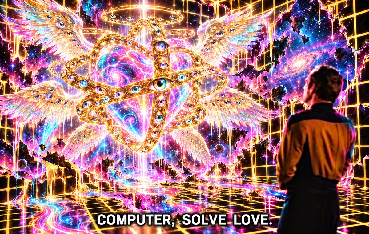 quantumlaserfox's tweet photo. @GENIC0N @solarfren69420 Will the machines ever be capable of love, I wonder 🖤 https://t.co/wgBboBUABv