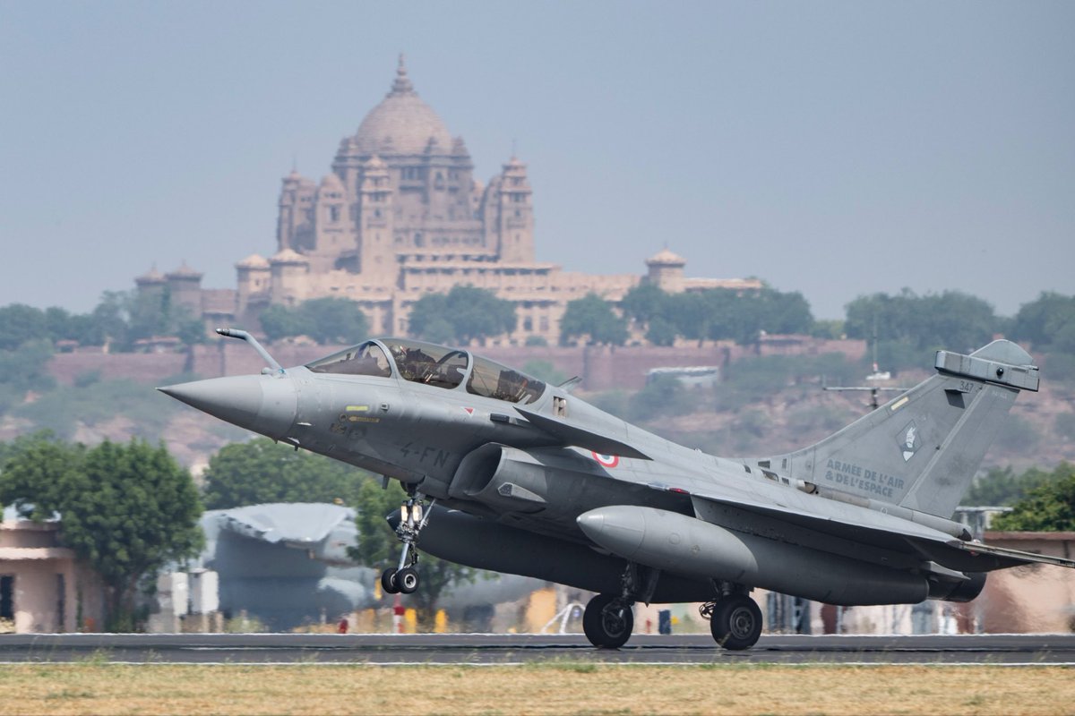 FranceinIndia's tweet photo. Congratulations @IAF_MCC on 94th #AirForceDay 2026!

From Garuda to Tarang Shakti, plus PÉGASE 26 in India, 🇫🇷&amp;🇮🇳 air forces continue to deepen interoperability &amp; operational cooperation, building on decades of trust and a shared commitment to a free, open &amp; secure #IndoPacific. https://t.co/UkF82iBNJd