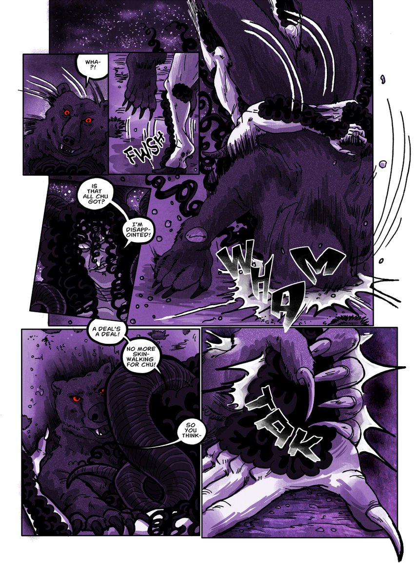 sheepshekets's tweet photo. Pages 42 &amp; 43.
Rest in peace, Jacques. We knew you well. 🥺😢
https://t.co/Rg1OvYDSS3
#oc #webcomic #comic #indiecomic #comicpage #comicbookartist #comicupdate https://t.co/cGUrZK1uDd