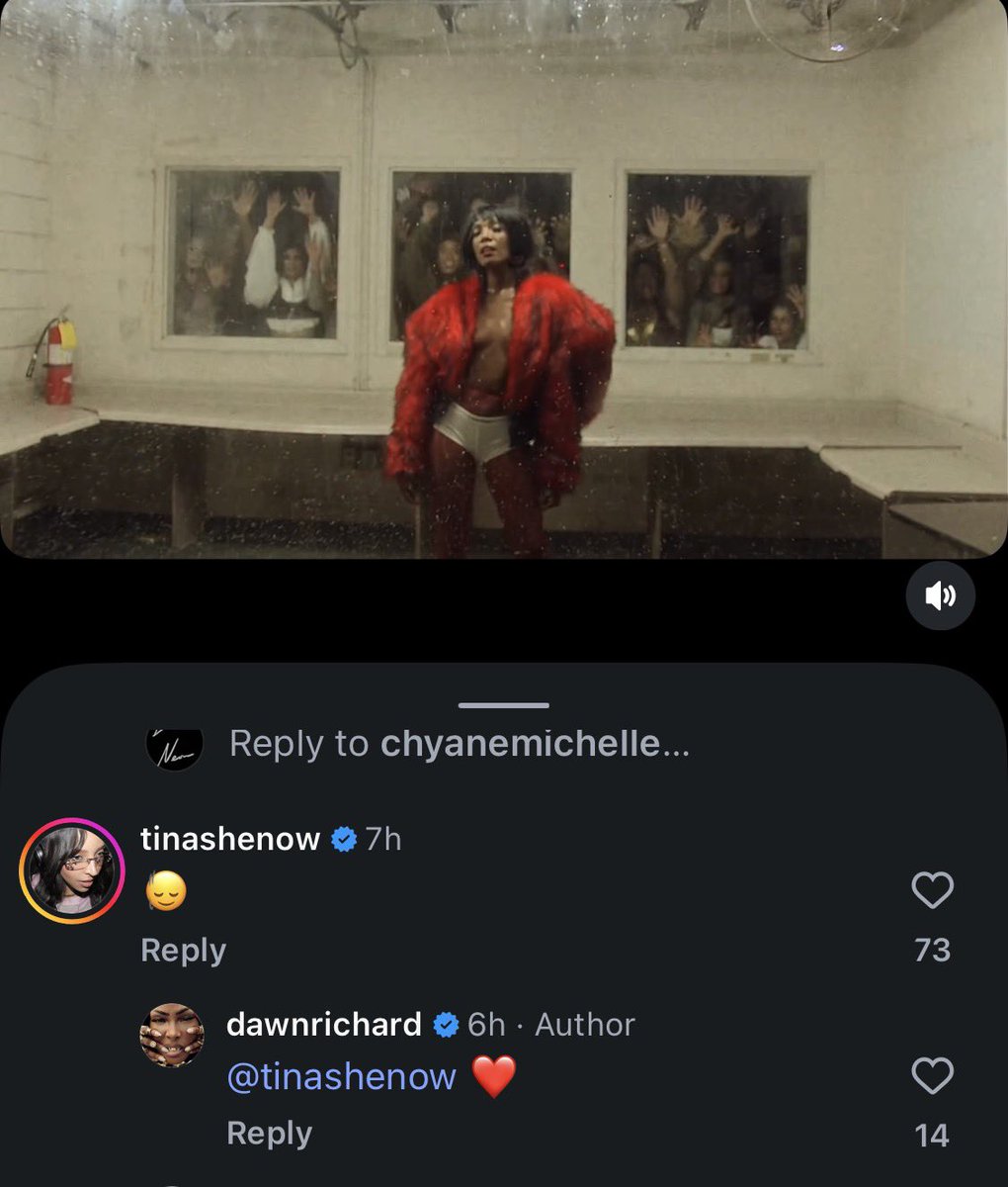 dawnneondaily's tweet photo. Tinashe shows love to Dawn’s new music video single/teaser “Only Fans”

Available Friday. ❤️ #UpliftDawnRichard  #UpliftTinashe https://t.co/620VPgujEy
