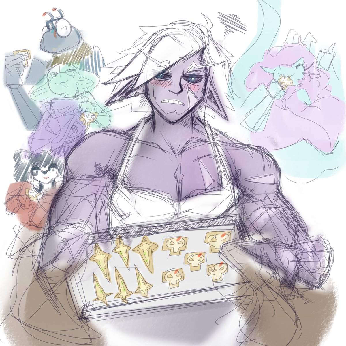 Caper2975's tweet photo. More the grumpy drow in various situations.
#Drow #DnDArt #DigitalArt #CharacterArt https://t.co/B5KBXdnANQ