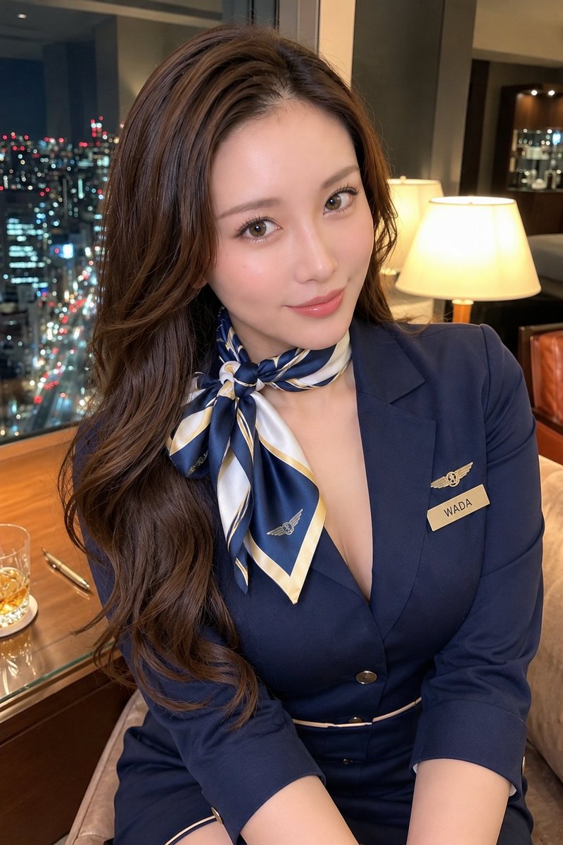 BEllezoglu's tweet photo. エアフライトアジア・CA
和田ひなた(26)
 #スカーフ #スカーフ女子 #AI美女 https://t.co/6kOQPZfU1r