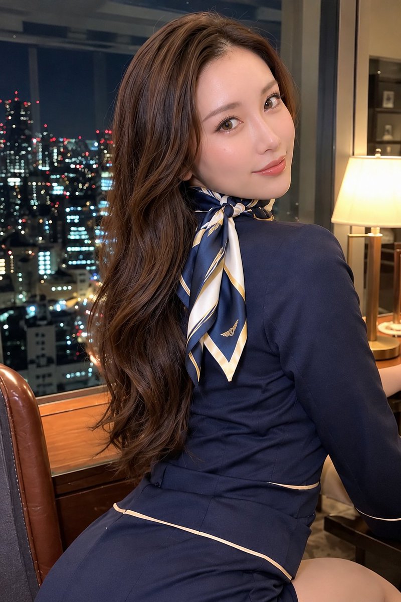 BEllezoglu's tweet photo. エアフライトアジア・CA
和田ひなた(26)
 #スカーフ #スカーフ女子 #AI美女 https://t.co/6kOQPZfU1r