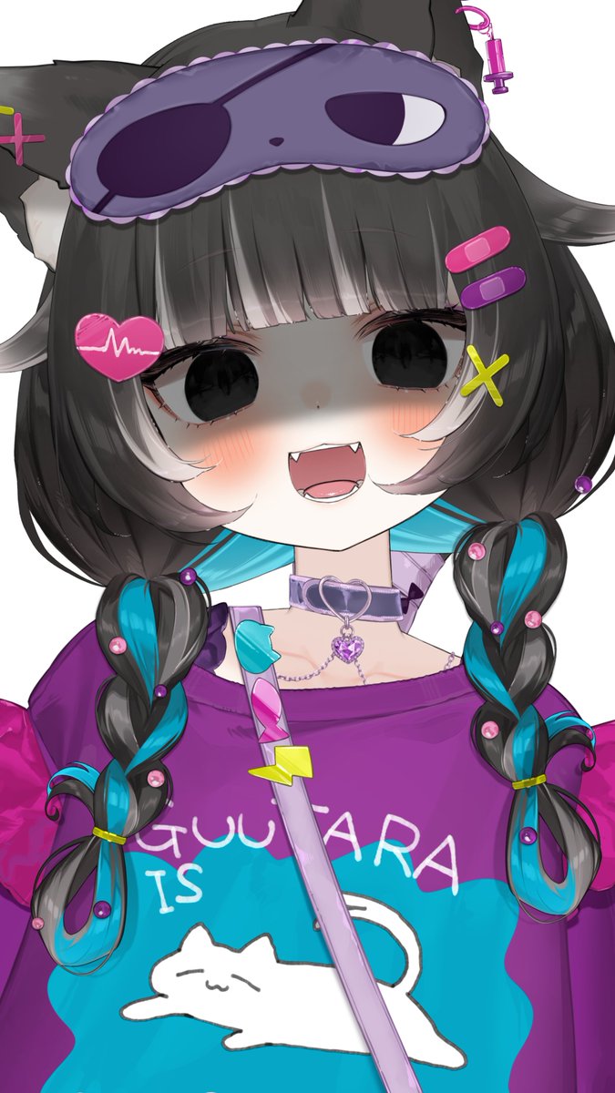 Nukota_Natsuna's tweet photo. 配信おつぬこでした～！

今日の話題
・コレって浮気？浮気じゃない？
・ものもらいに冷えピタ張り付ける

以上です！！！！！！！！！！
２時間喋ってこの２個しかない…、カモ🦆 https://t.co/1X3HXv4qo5