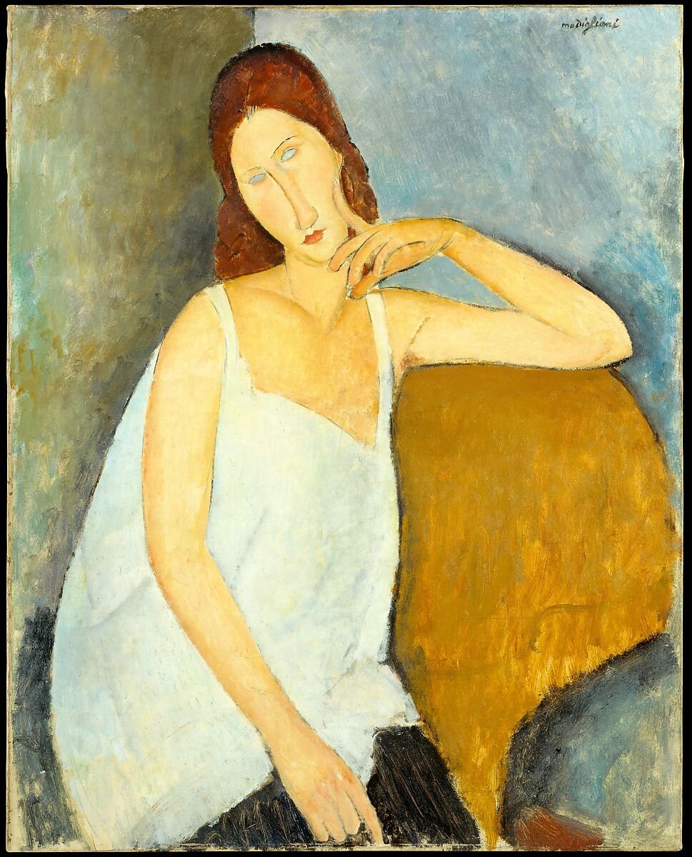 Kk_3471's tweet photo. @wolflunars your art style is so pretty and delicate, especially with the slight emphasis on the necks. it kinda reminds me of modernist artist Amedeo Modigliani's paintings
(specifically these) https://t.co/FctVNHviRc