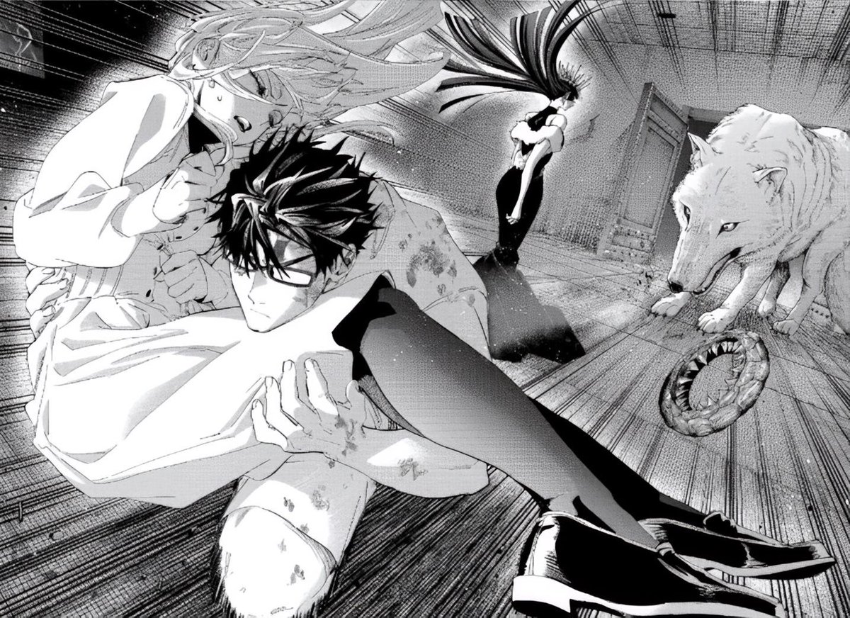 senjogt's tweet photo. I love it when Gero saves Kinosaki and holds him in his arms https://t.co/8OLumAcq4w