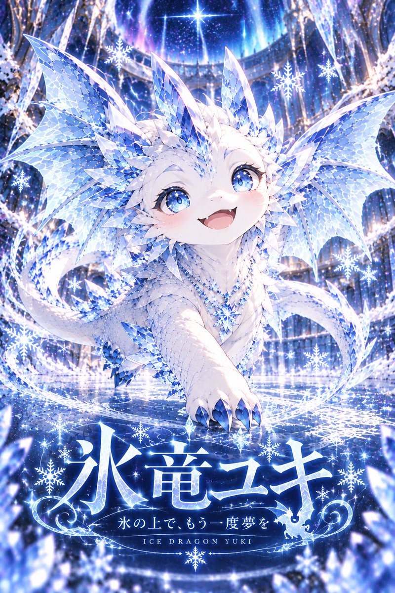 Snufkin_fantasy's tweet photo. 「雪山で出会ったのは、小さなアイスドラゴン。
氷の上で舞うユキには、まだ誰も知らない前世の記憶が――❄️🐉
あなたと過ごす日々が、少しずつ秘密を解き明かしていく。

『氷竜ユキ』トーク版

https://t.co/NmAWd3iqCj

#キャラぷ https://t.co/dnwLhElCLO