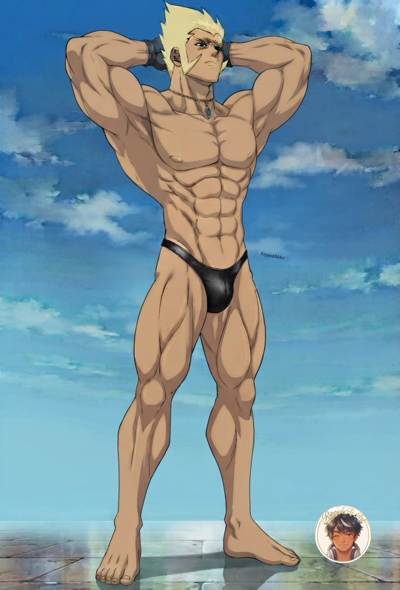jp89082372's tweet photo. ¿Para qué invocar una carta nivel 10 si el verdadero monstruo es otro?👀🔥💪🏼 

#RippedAIArt #BaraArt  #AnimeHusbando #AnimeGym #FanArtMuscular #Husbandos #AnimeArt #Fanart https://t.co/zdetzfLB4k
