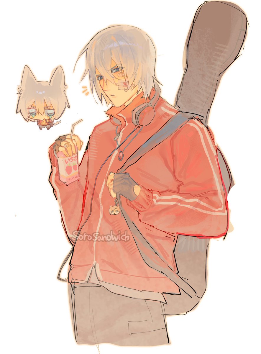 Sorasandwich's tweet photo. Waow it’s Dante #dmc #devilmaycry #dante https://t.co/E050hegyht