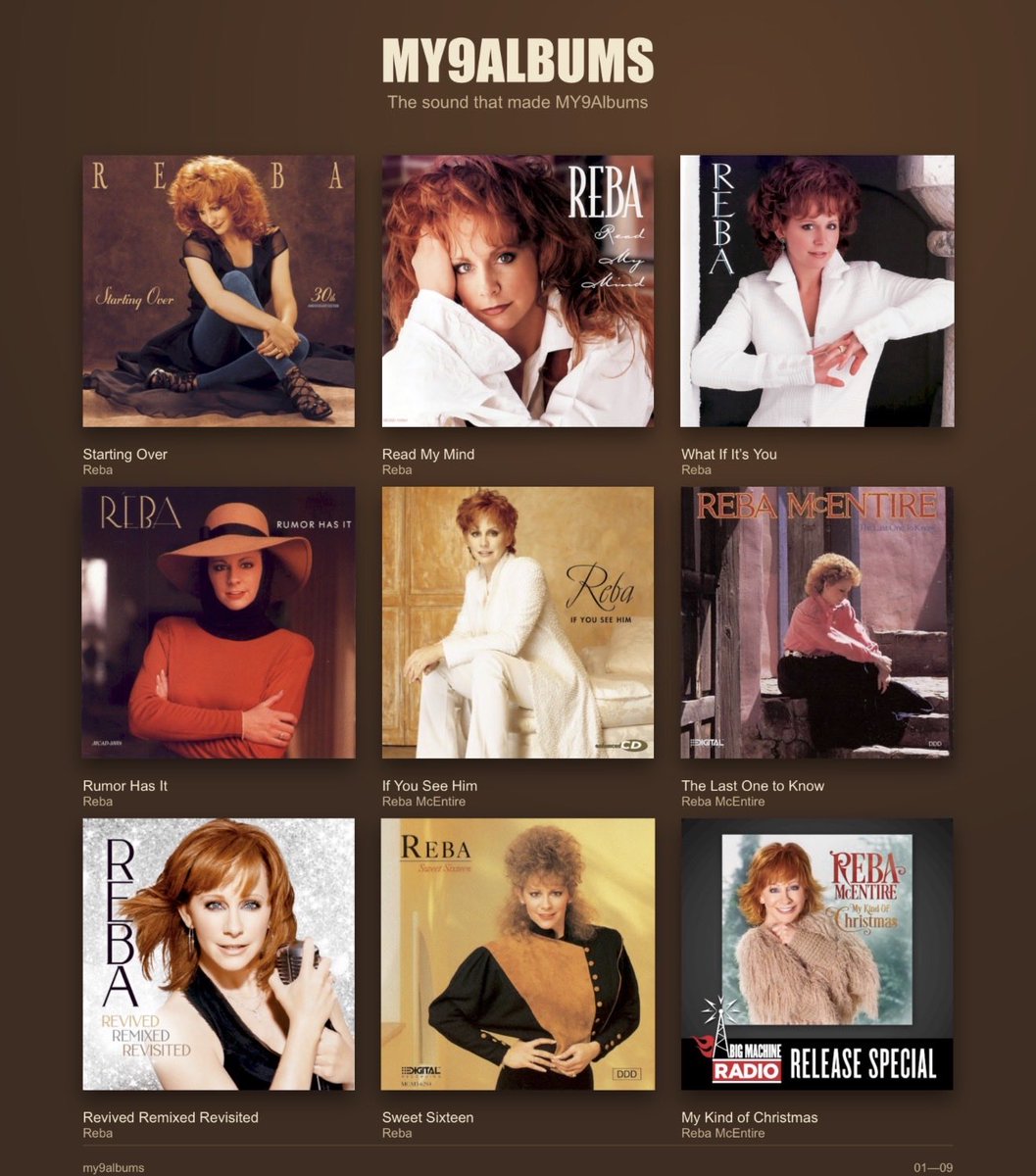 JasonFuelling's tweet photo. #reba #my9albums https://t.co/kVn0Wf9ZAY