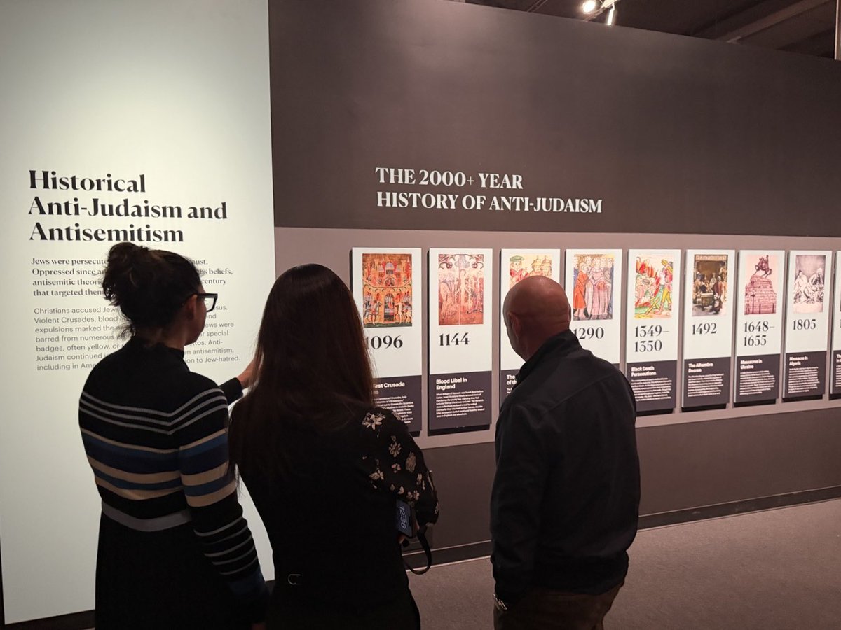 SenMarkKelly's tweet photo. My visit to the Museum of Jewish Heritage today was powerful. Three years since the horrific Hamas terrorist attack on Israel, I left thinking about the long history of antisemitism but also the resilience of the Jewish community in America and across the world. https://t.co/fne9kck7DY