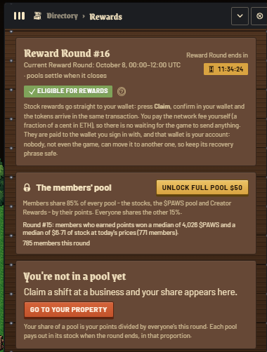 NexGenDreamer's tweet photo. In @pawsofsherwood , the biggest strategic divide is between Free players and Members. 

Here is the exact breakdown of the 85% / 15% pool split and whether the $50 membership is actually worth it 🧵👇

https://t.co/CMrrDICzxg 

robinhood:0x3183d125610725e1b507fc78ae5a16376609495f