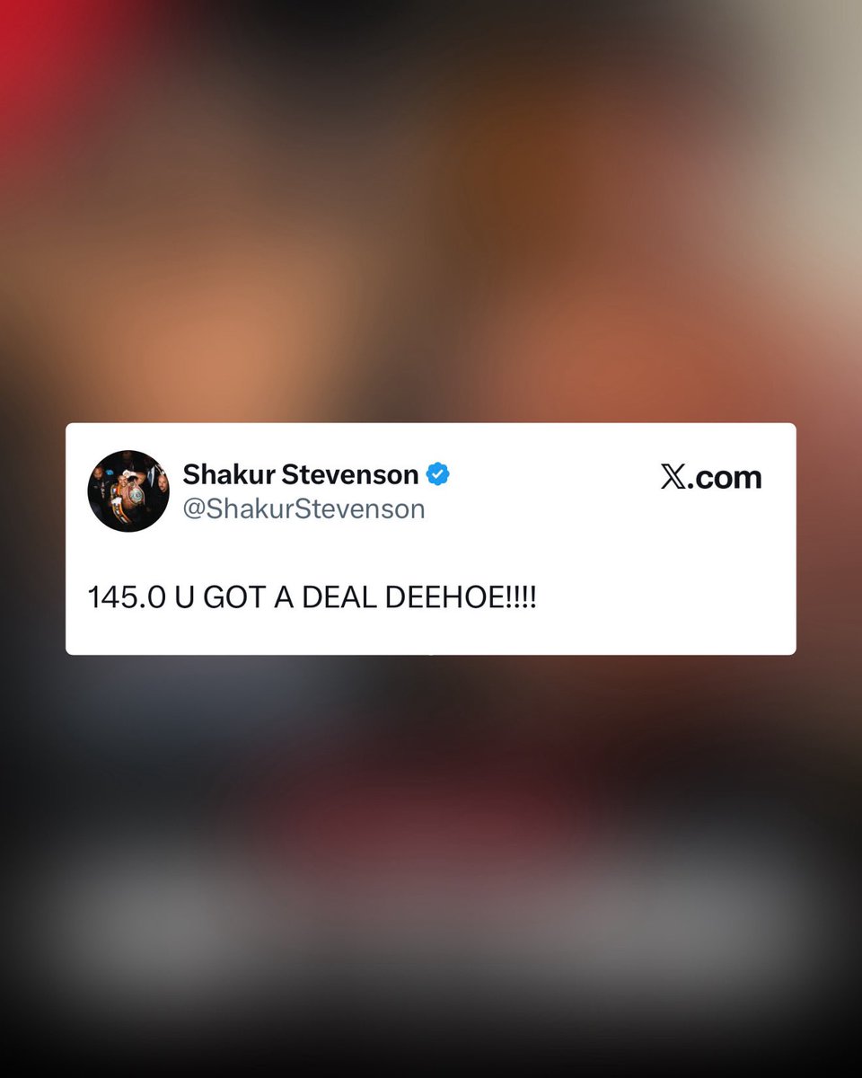 WORLDSTAR's tweet photo. Shakur Stevenson and Devin Haney have agreed to step in the ring. 

Who do you have winning this one? 🤔 https://t.co/z2b3tT5HHg