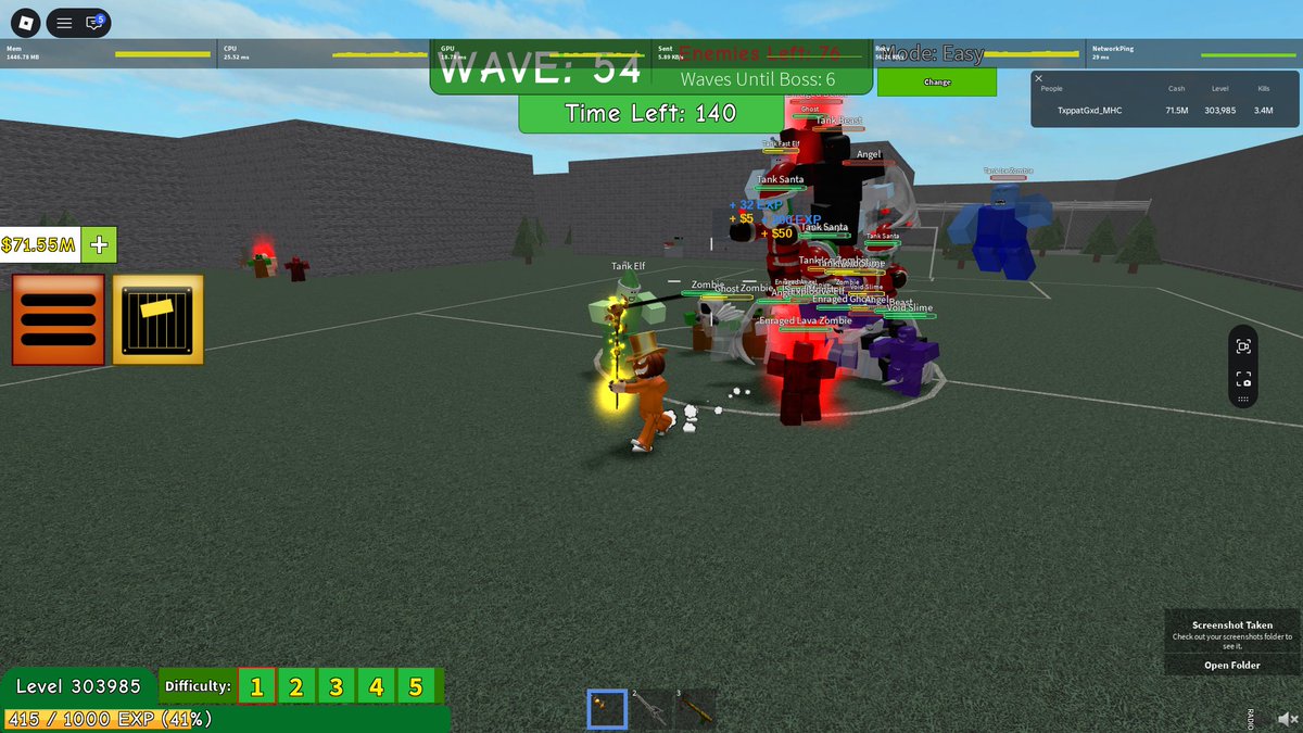 TxppatGxd's tweet photo. Prison in Solo using Halloween Staff! (Wave 82 Solo Record)

#roblox #robloxgame #robloxsurvivalgames #robloxzombieattack #zombieattackroblox #zombiesurvival #survivalgames #zombiegames #robloxzombie https://t.co/xE15KQXUqP