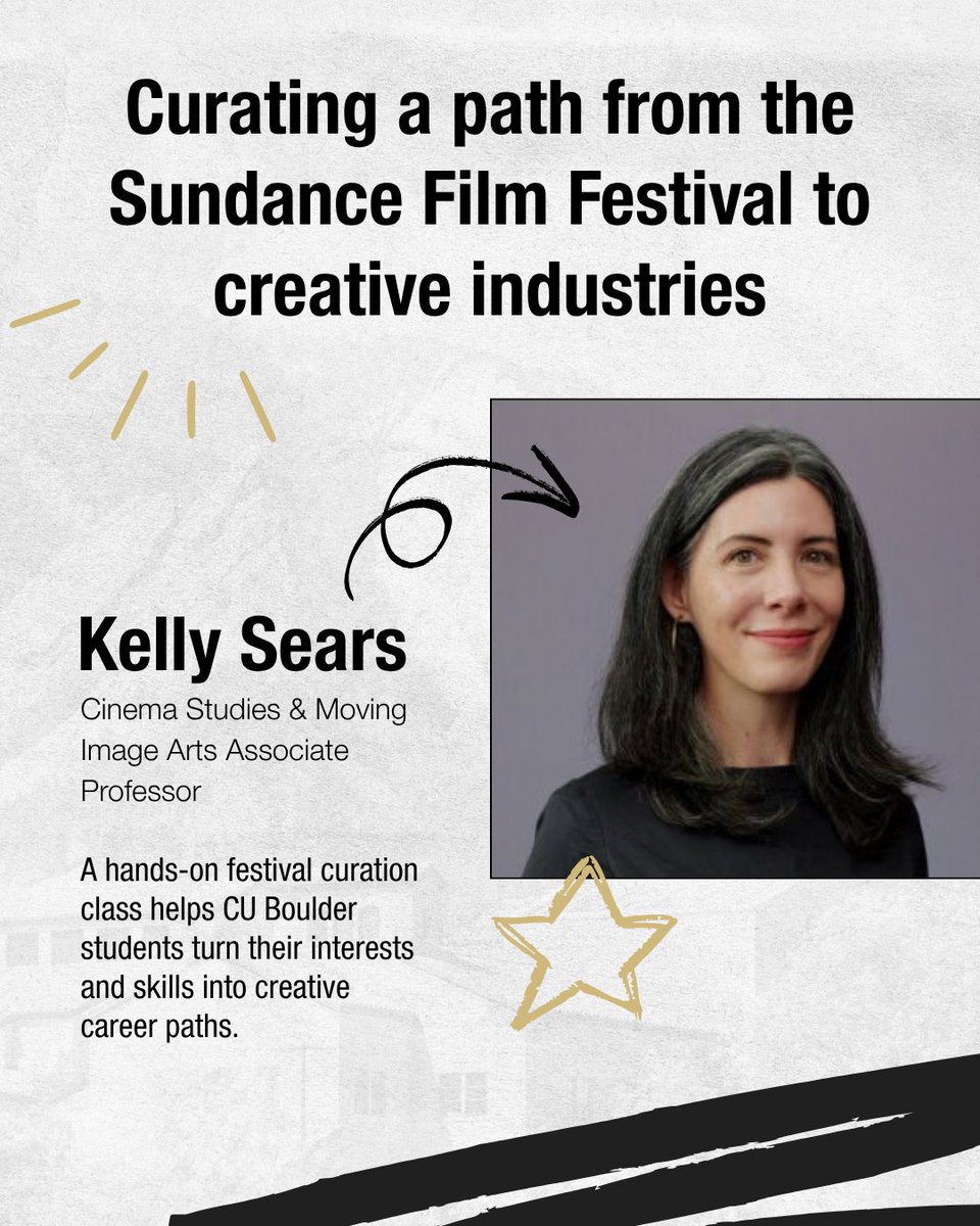 CUBoulder's tweet photo. CU Boulder students are learning what festival curation takes ahead of the Sundance Film Festival’s arrival in January. Associate Professor Kelly Sears shares how hands-on experience can open doors across creative industries.
https://t.co/G8rERv0SGR https://t.co/YCzVK9sncQ