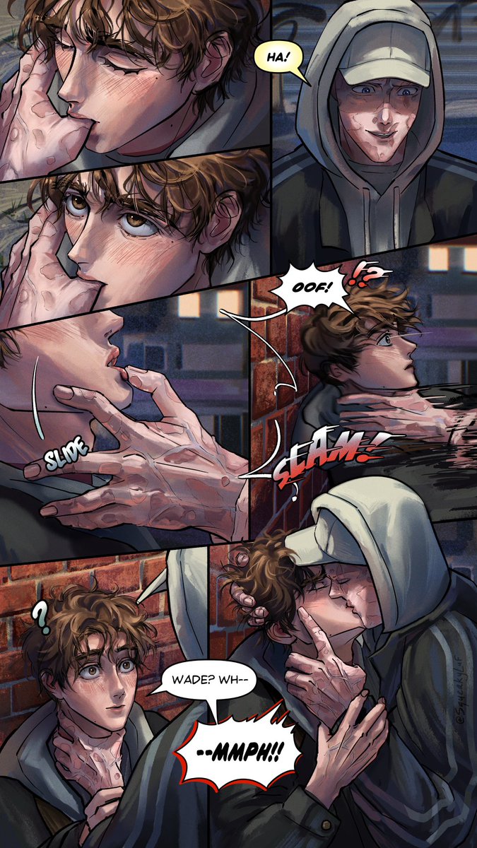 squeakyluf's tweet photo. Page 6 of the spideypool thingy is coloured https://t.co/VobqYfRL81