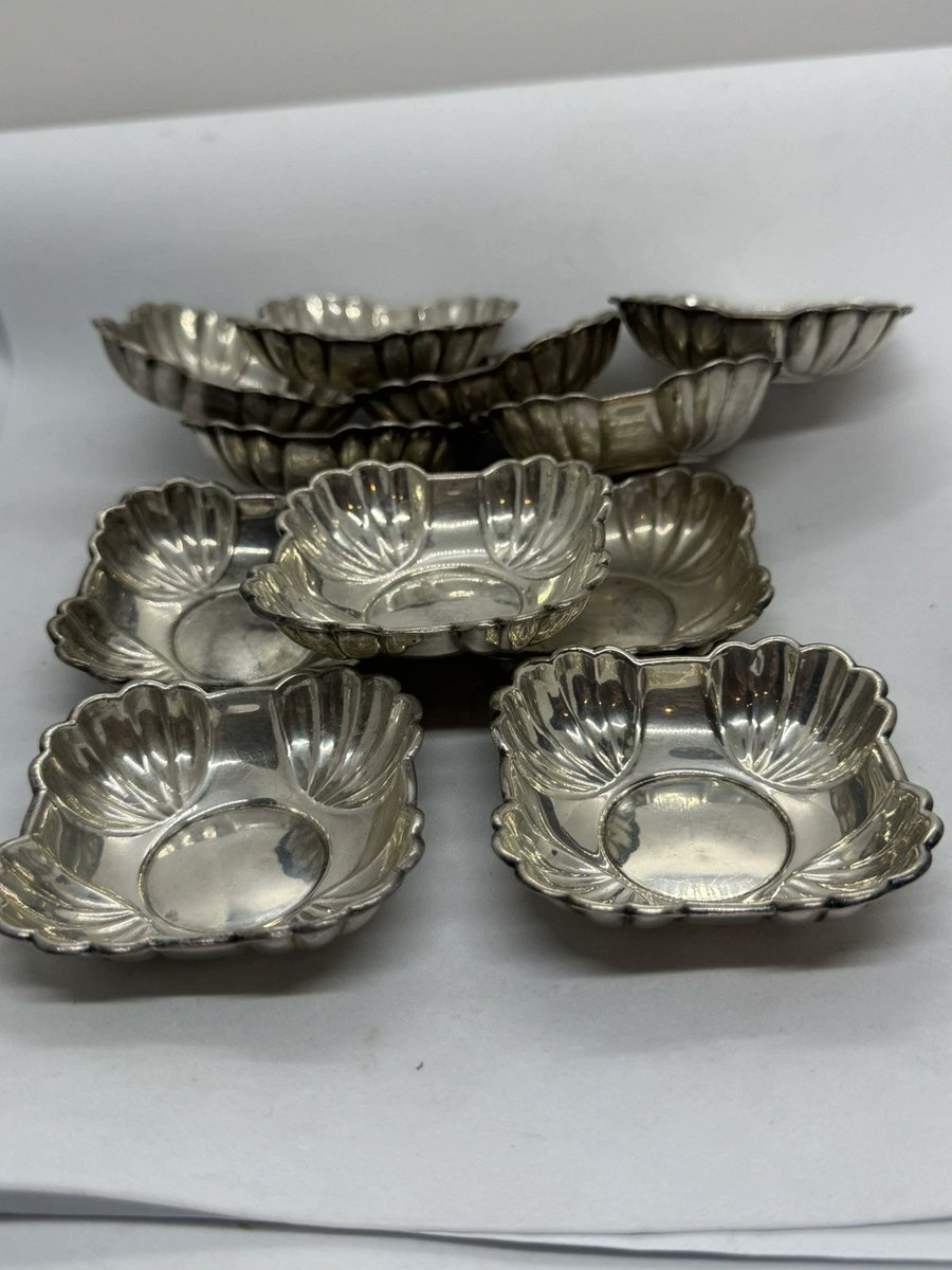 Nobel_Antiques's tweet photo. Hallmark Spotlight:
Collectors love finding maker's marks because they help tell the story behind the item or reveal the date they were made. Pictured below, C and S are maker's trade mark:
C = Crown
Crown silhouette = Crown
S = Silver
Together they form "Crown Silver Company", the American manufacturer that produced sterling silver hollowware and tableware during the mid-20th century in Brookline, Massachusetts.