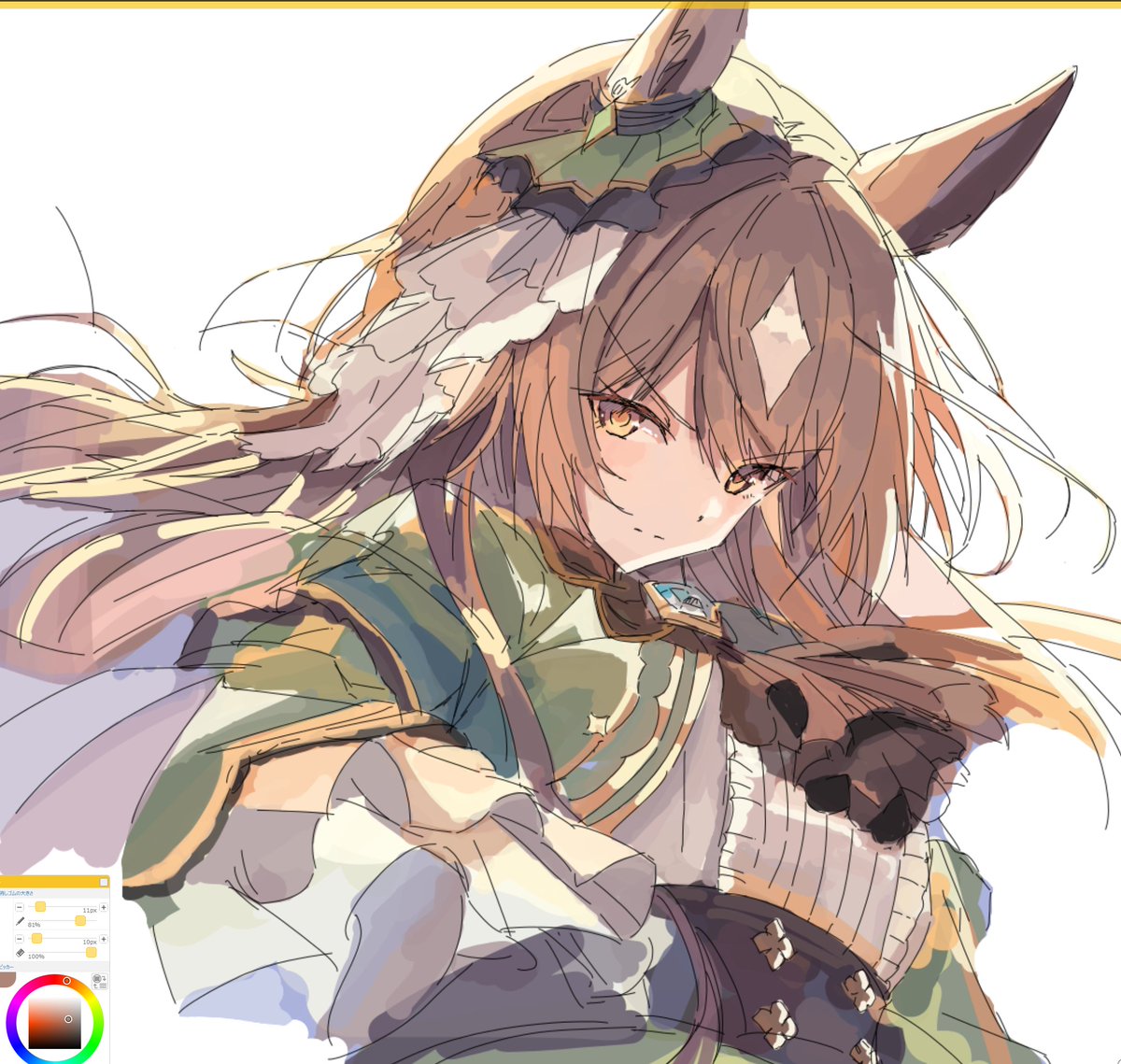 sanbai2012's tweet photo. 今日の絵チャ
ウマ娘 サトノダイヤモンド https://t.co/S08mYmKXdQ