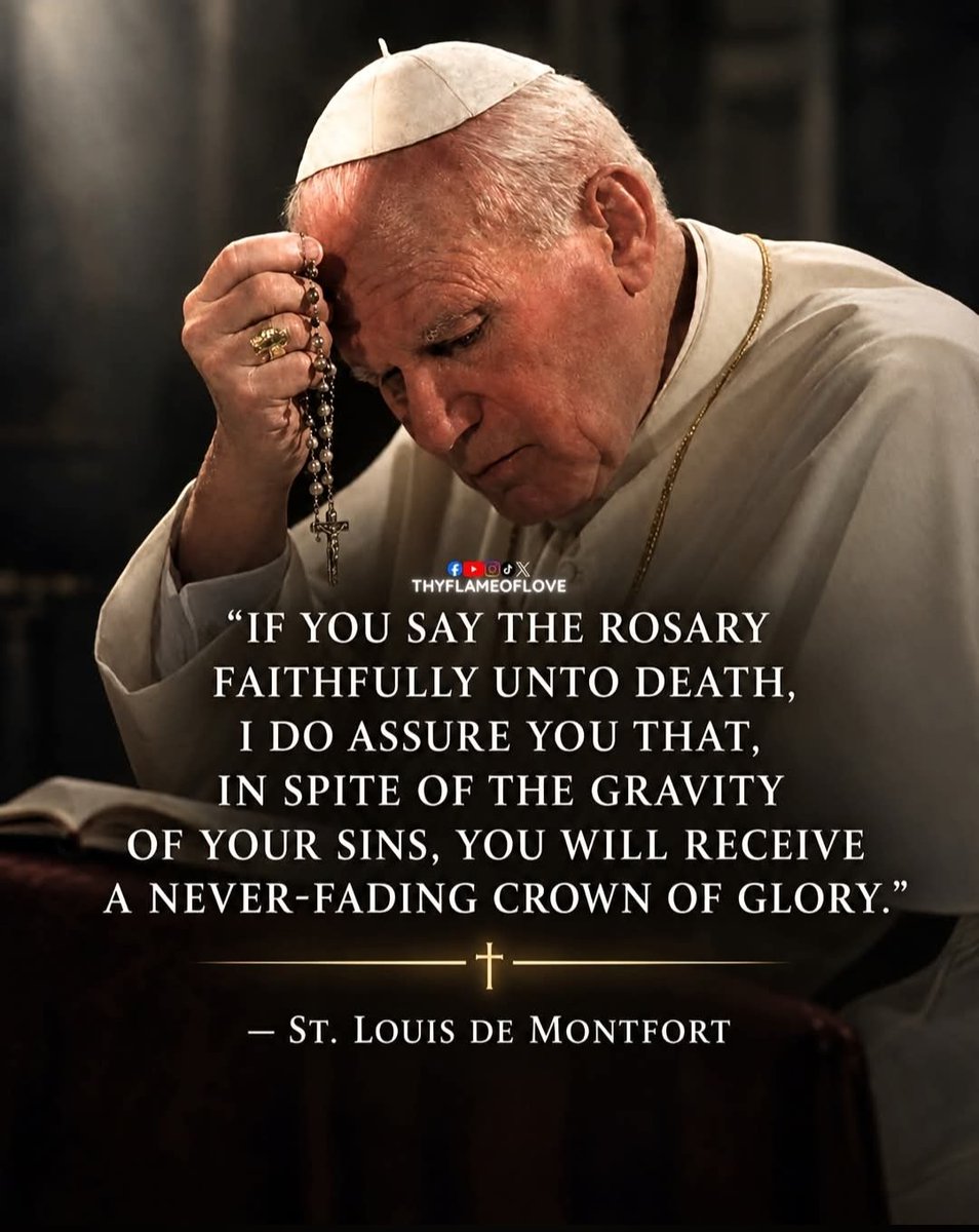 HarmonyofCare's tweet photo. Pray the #Rosary daily. It is #Powerful. Pray #Faithfully. Don't let the #Gravity of your sins stop you from #Praying it everyday. #SaintLouisDeMontfort 📿🙏✝️📿🙏✝️📿 https://t.co/02VdIae1UA