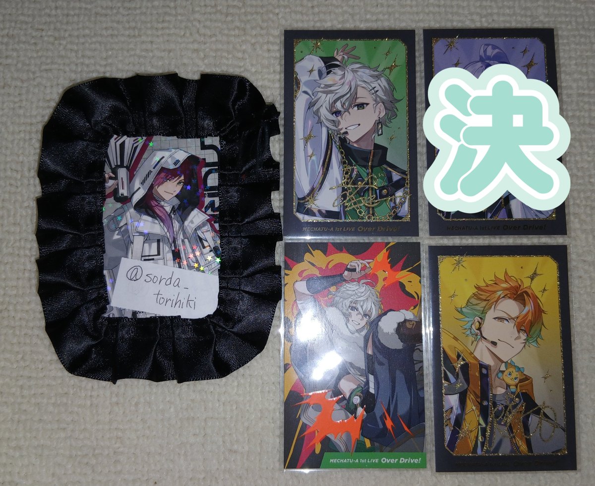sorda_torihiki's tweet photo. 【 交換/譲渡 】にじさんじ MECHATU-A Oriens オリエンス Dytica ディティカ 1st LIVE "Over Drive!"  缶バッジ チェキ 

求）画像1、3枚目のスタンプの方（Alt記載）
         定価+送料
譲）画像2、4枚目

Altにて優先順位かいております
郵送のみでの交換となります
お気軽にお声掛けください🙇‍ https://t.co/hB173TAFm8