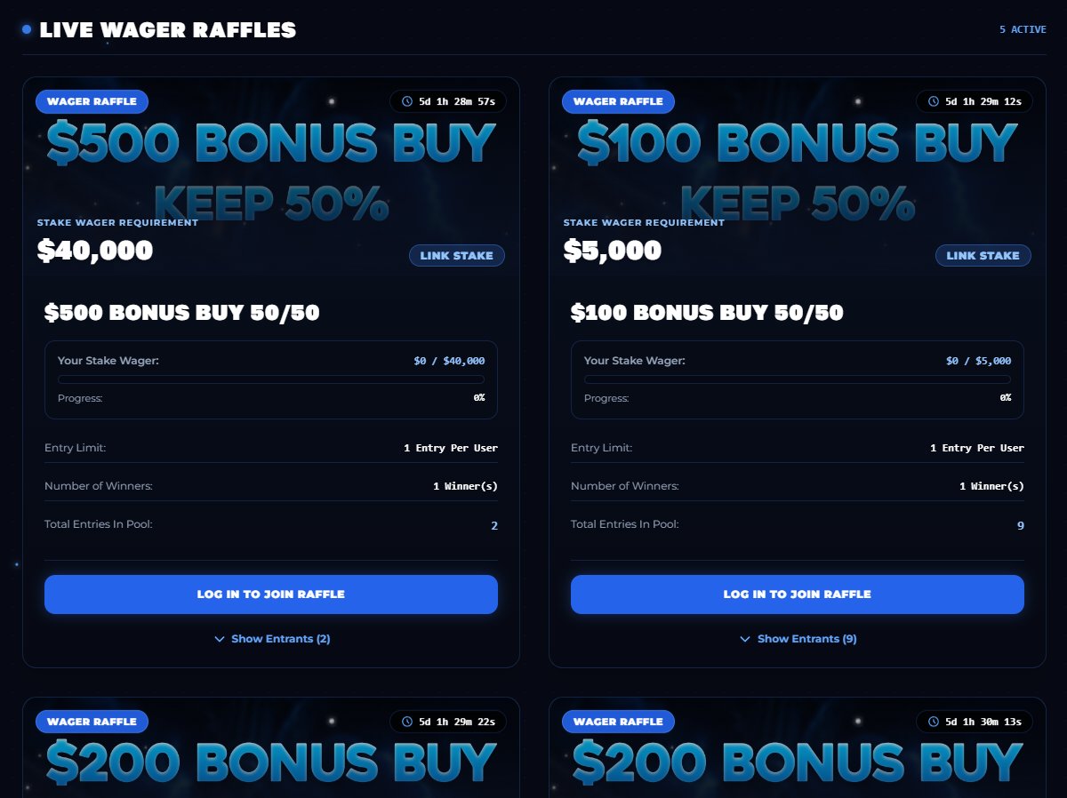 BallyRewards's tweet photo. 💎VIP WAGER RAFFLES💎

We have rolled out a bunch of VIP Wager Raffles over on https://t.co/5kq1k4ZW7s for our @Stake Affiliates!

Wager throughout the week and join our VIP Bonus Buy raffles!

$100 ($25 x 4) Giveaway
Retweet + Tag 

Rolling in 5 days! https://t.co/X4EUmRIxqv