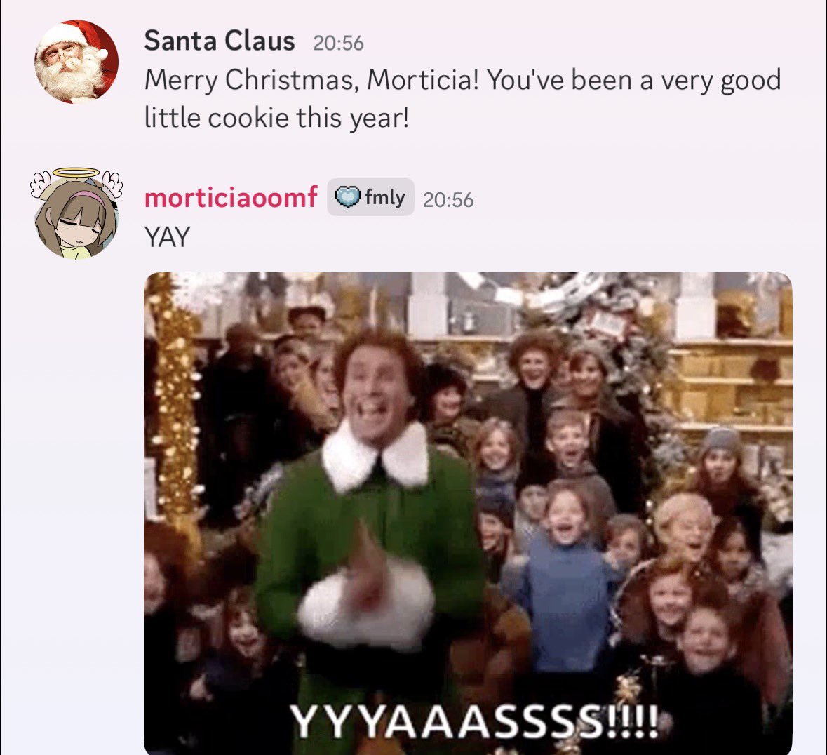 morticiaoomf's tweet photo. ITS SANTA OH MY GOD https://t.co/yLBptEoZxX