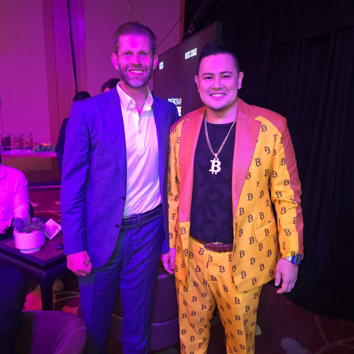 HerbertRSim's tweet photo. An honor to meet @EricTrump  - a prominent voice for crypto, co-founder of World Liberty Financial, and co-founder of American Bitcoin. 

Great to see his passion for #Bitcoin &amp; blockchain bringing fresh energy &amp; global attention to the industry. 🤝₿🌍 https://t.co/DdE1nuUsvR