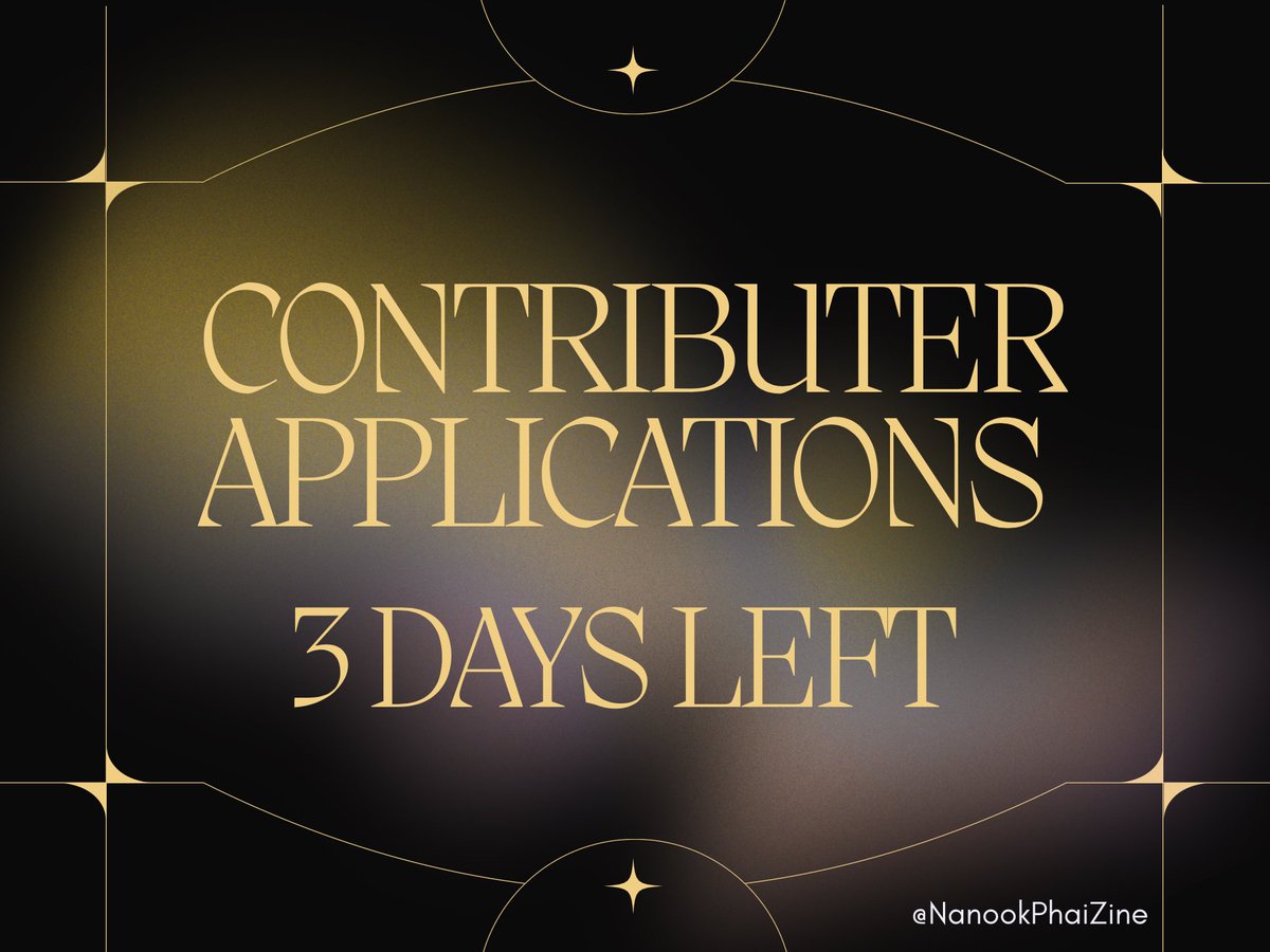 nanookphaizine's tweet photo. 💢CONTRIBUTOR APPLICATIONS ❤️

Only 3 days remains to apply as a contributor for Devotion: A Nanookphai Zine!

Artists and writers are welcome to join us in celebrating Nanook and their most beloved devotee.☀️

🗓️Applications close October 9th! https://t.co/FUSuqfzSOK