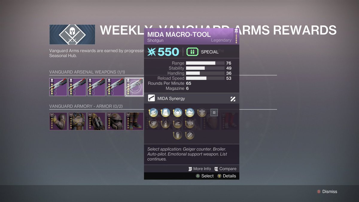 ZombaitX's tweet photo. The @Destiny2Team just screwed over Destiny 2 players by unexpectedly replacing Zavala’s supposedly weekly weapon offerings—excellent Riptide rolls—with a different weapon after just ONE DAY. Why? @DestinyTheGame #Destiny2 #Destiny2Fail https://t.co/SR2t5JxGIG