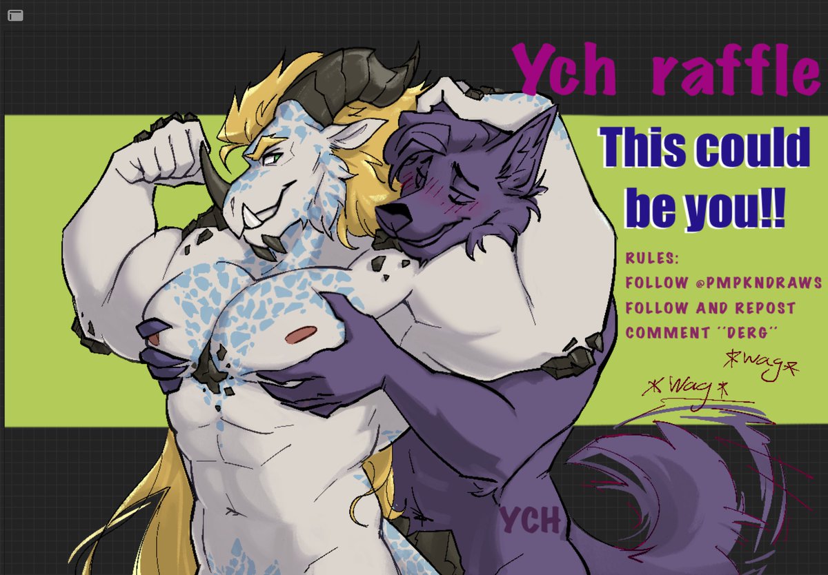 AkumuKradNox's tweet photo. Raffle time Ya'll!

Ever wanted to hug and feel a dragons pecs? Well now's your chance!

Rules:
Follow @pmpkndraws (I will be checking)
Like and repost
Comment "Derg"

Will close comments around Sunday and will draw name either the same day or Monday. https://t.co/DPkOTnjdyh
