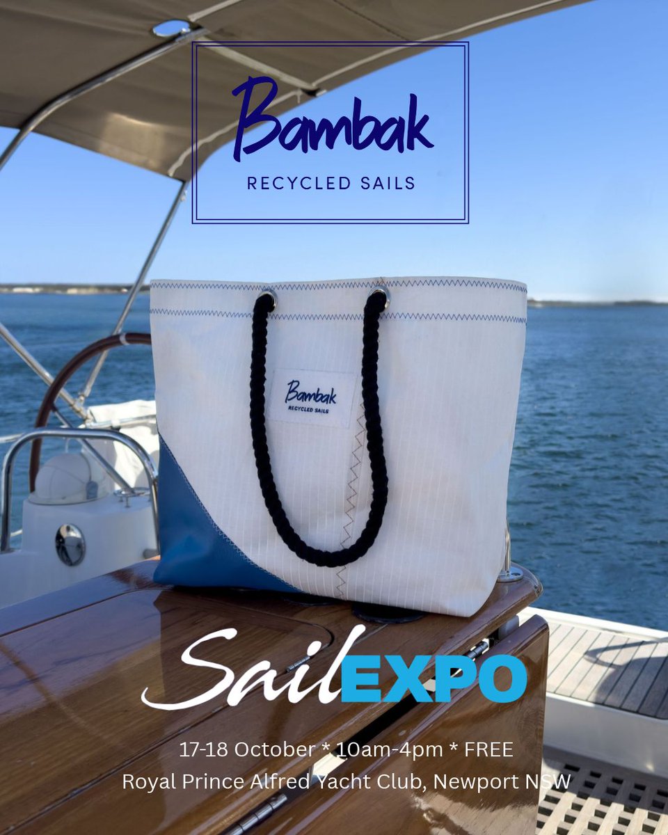 rpayc's tweet photo. Sustainable style meets sailing heritage with Bambak at Sail Expo 2026. Visit us for 15% off! 📰 https://t.co/EZs10iANBr #SailExpo2026 #Bambak #SustainableSailing #SailRecycling #Upcycled #S #RPAYC #PantaeniusBoatInsurance https://t.co/oSh37wBYVk