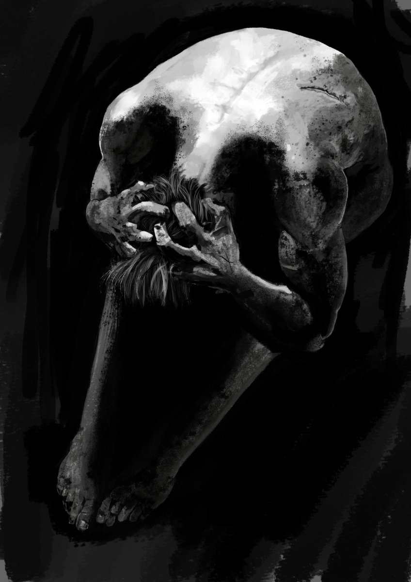 Nahicurum's tweet photo. 💀

#inktober #inktober2026 #panic https://t.co/6GxrbpGhCA