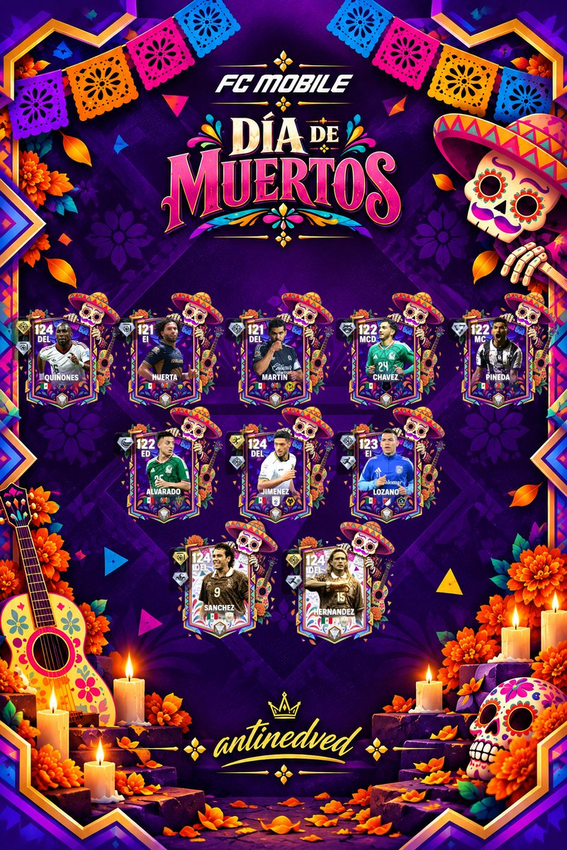 Antinedved's tweet photo. Concepto de cartas de un posible evento de Dia de Muertos!

¿Te gustaria que saliera un evento con esta tematica?

@_thetonyg_ @tutiofifa @Mr_Believer1810 @newcomerFM @enzo_tamaboshi @FirstHalfYT @HDWolvie @2EMESYT @legas1710 @XiRoOn_7
#FCM #FCMobile https://t.co/jtI91GCSy1
