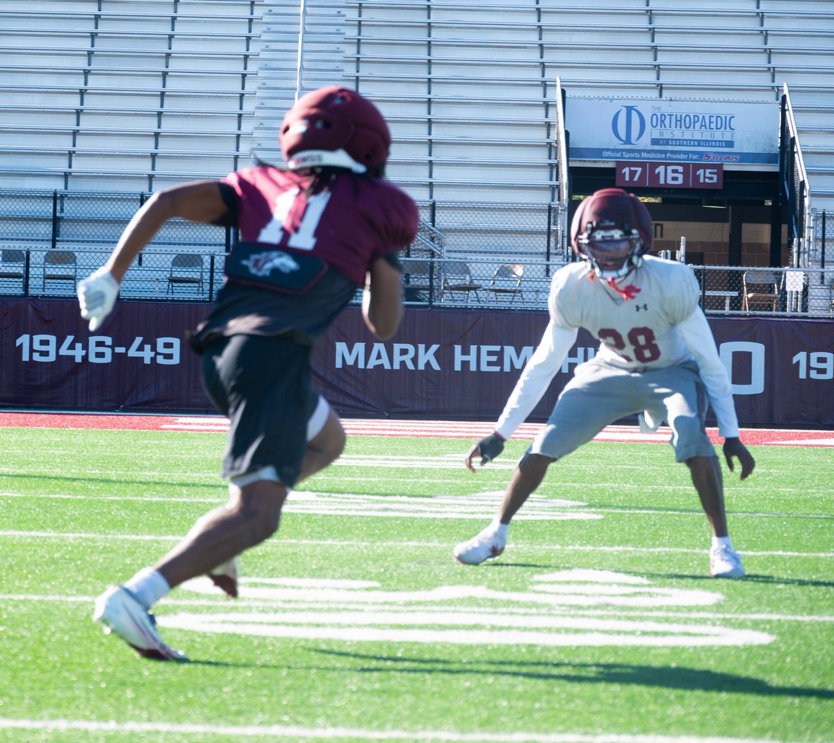SIU_Football's tweet photo. No days off...
#MaroonMade | #Salukis https://t.co/0I03qmruzS
