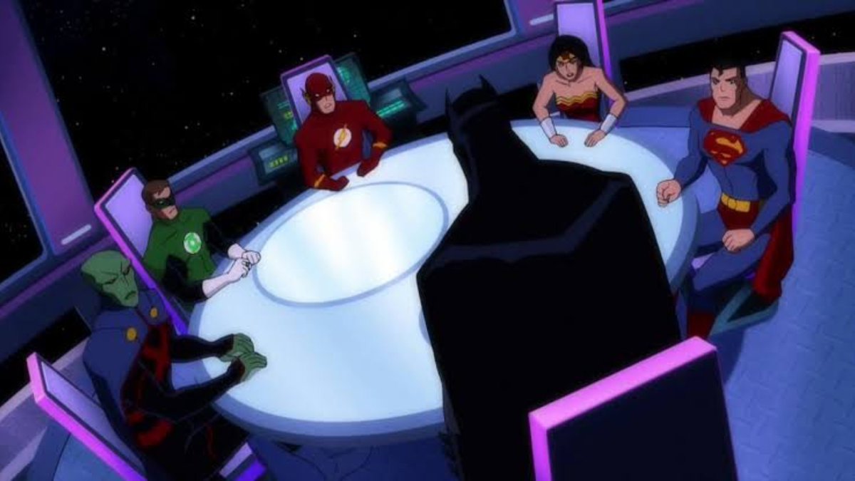 BigBlueFarmboy's tweet photo. The Justice League gathered around a table and having a meeting is probably my most anticipated shot in the DCU... https://t.co/FlITgTmWmI