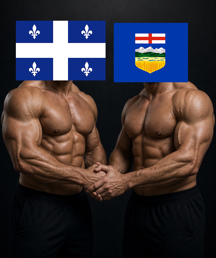 Crusader_QC's tweet photo. Québec🤝Alberta https://t.co/1AzJX41XSp