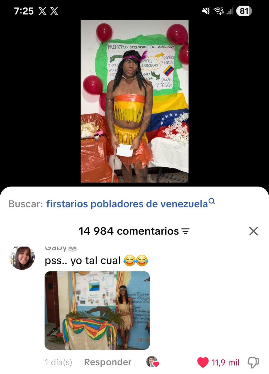 Leonard08737971's tweet photo. Literalmente él solo está haciendo una burla de como los venezolanos se vestían asi para ese tipo de exposiciones de nuestras propias comunidades indígenas, si quieren solo vean los comentarios, ustedes se crean polémicas en donde no las hay.... https://t.co/sHqAB5ZgyX