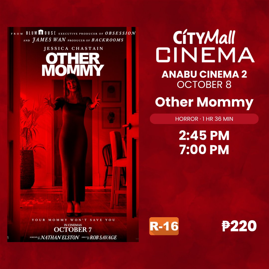 CityMallCinema_'s tweet photo. Unwind this Thursday with the biggest movies on the big screen! 🎥🍿
From suspense to romance, we’ve got you covered with #TheOtherMommy, #AlwaysYoursNeverMine, and #ForgottenIsland. NOW SHOWING! 🎟️💥
https://t.co/ZlmR10fJ66
#CityMallPH #CityMallCinema https://t.co/OrcjW1N2lM