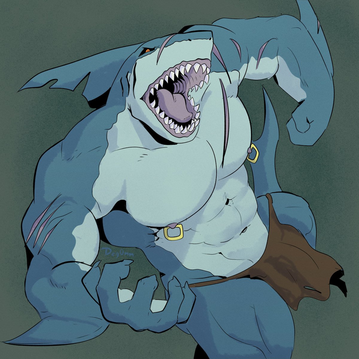 Deg0m's tweet photo. new lineart brush, who dis?

weretober day 7 - Prehistoric shark
#weretober #weretober2026 https://t.co/2T6zLUHIpK