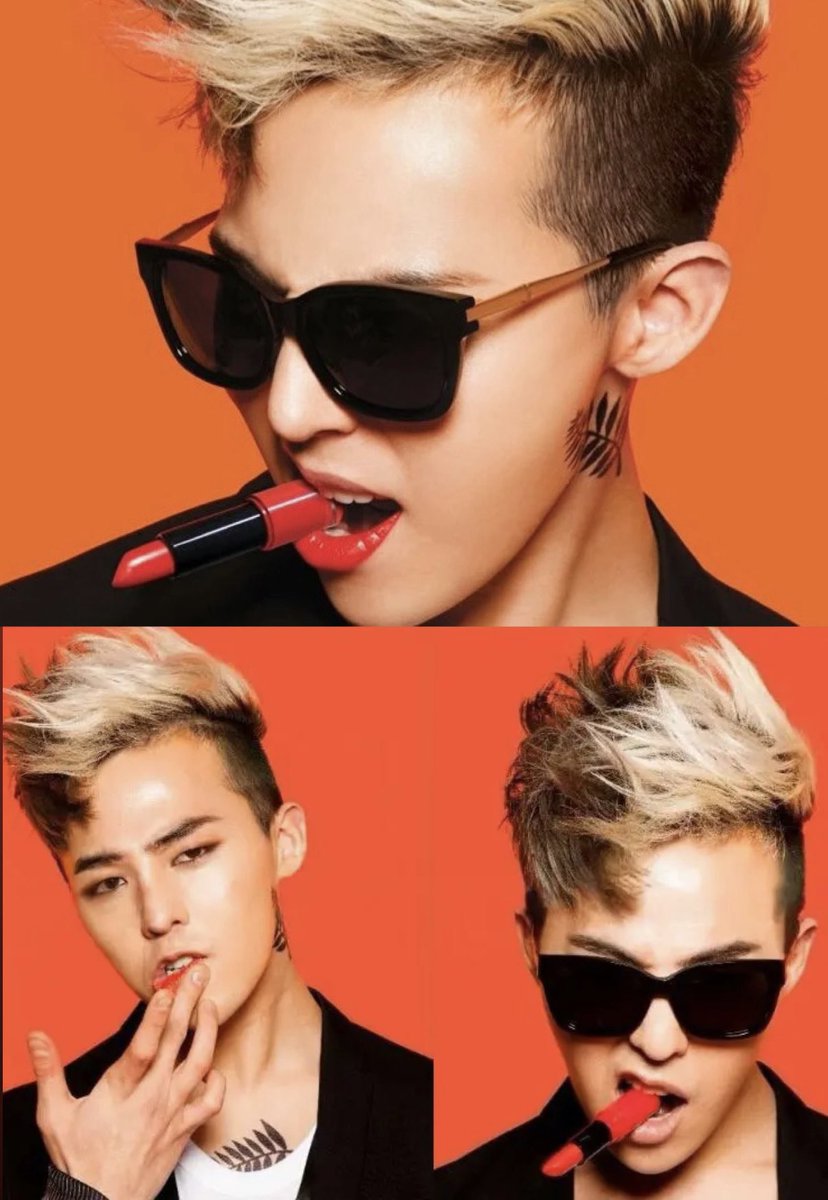 jiyongvamp's tweet photo. we yes we ALL want to see Gdragon wearing lipstick and a full face of makeup for PEACEMINUSONE BEAUTY 🙏 https://t.co/rvOL26XSuT