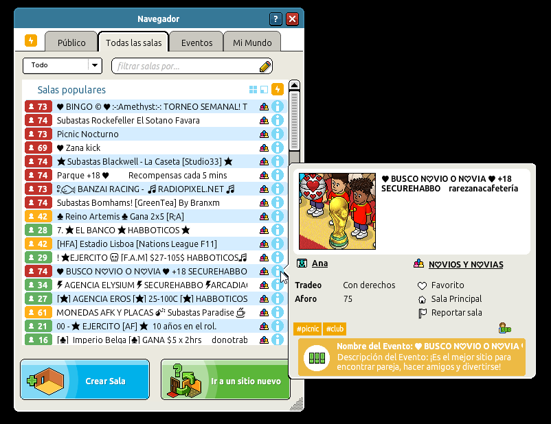 AstherixES's tweet photo. Aparte de los lags, parece que ya están implementando medidas anti bots, hay unas salas que están empezando a bajar del top https://t.co/VQ3kKl7Tmf