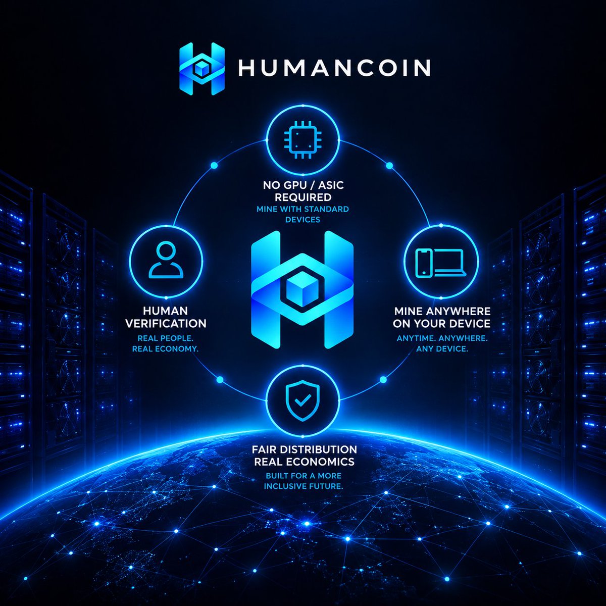 Joinhumancoin's tweet photo. Bitcoin got hacked.

Mining got industrialized.
Satoshi envisioned one CPU, one human, one vote.
Today, massive ASIC farms dominate mining, pushing everyday people out of the network.

HumanChain bringing participation back to humans.
Testnet v0.1 is LIVE.
https://t.co/RpMh2qGgK6 https://t.co/IAIX8r7JWA